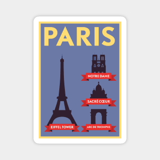 Paris Poster Design Magnet