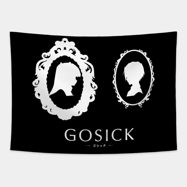 Get Wallpaper Gosick White Silhouette Anime Characters Tapestry Teepublic HD