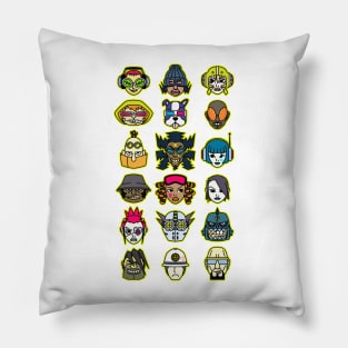 Jet Set Radio Characters (colors) Pillow