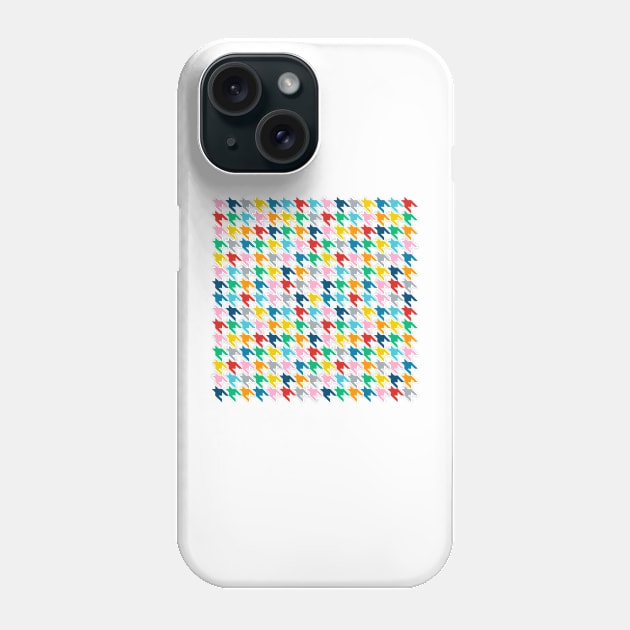 Houndstooth Rainbow Phone Case by ProjectM