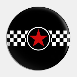 Ska Red Star Pin