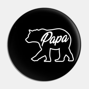 Papa Bear Design, Dad Hunting Grizzly Blue Tee, Cute Gift For Fathers Day Under 20, Present For New Dads, Italian Father Gift   Funny Pin