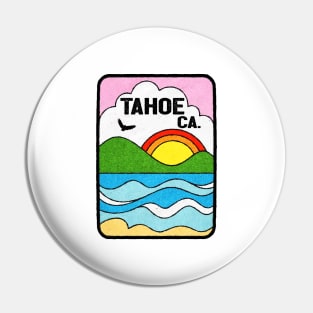 Lake Tahoe California Vintage 70's Groovy Hippie Hippy Pin