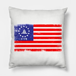 Don't Tread - Red, White, and Blue Pillow