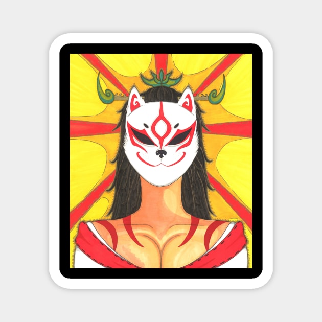 Amaterasu Magnet by DraggucciArts