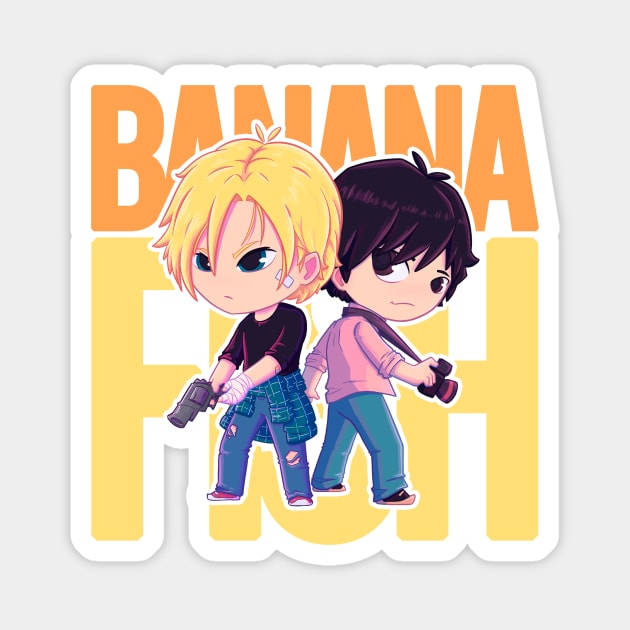 Banana Fish Magnet by Susto