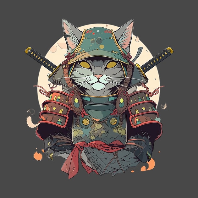 samurai cat by fancy ghost