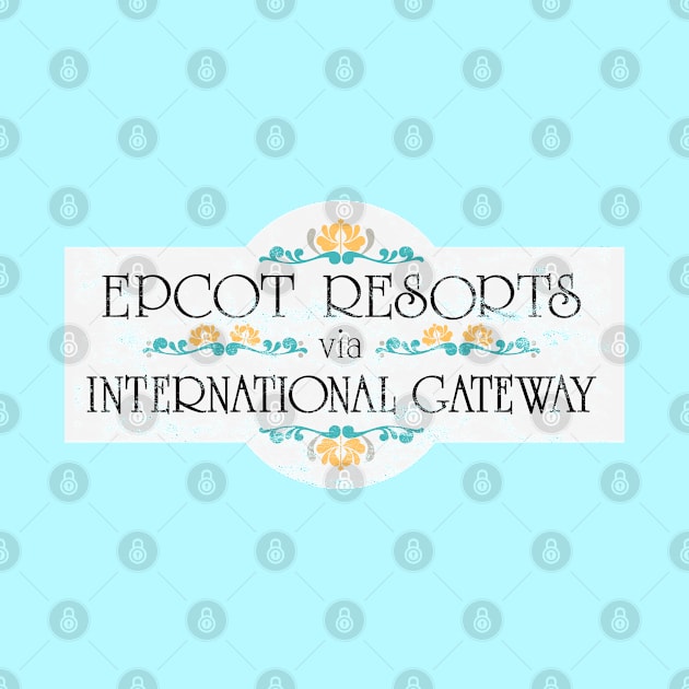 Epcot International Gateway Vintage by BurningSettlersCabin