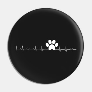 Dog heartbeat Pin