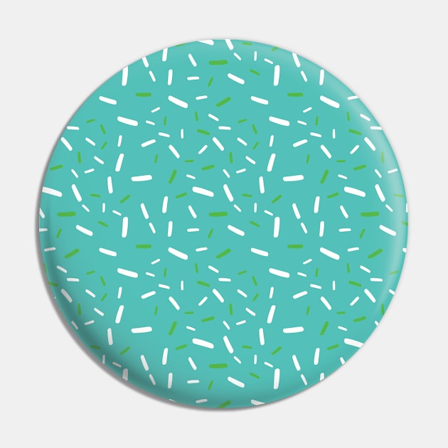 Mint Confetti Pattern Pin by so_celia