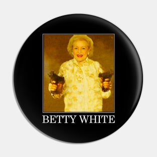 Betty White Pin