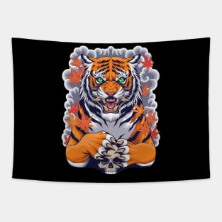 Tiger skull Tapestry