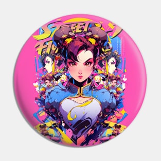 THE EPIC ICON - CHUN LI STREET FIGHTER | Aesthetic Video Game Girl Power Anime Design | PROUD OTAKU Pin