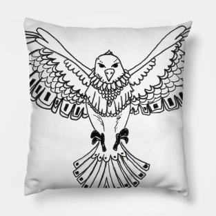 Monochrome Eagle Pillow