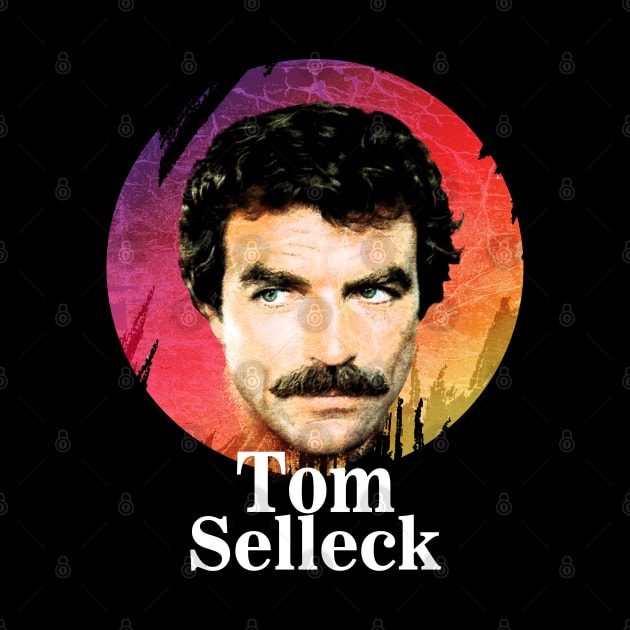 Tom Selleck-Retro 80s by Hursed