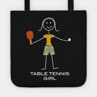 Funny Womens Table Tennis Design Tote