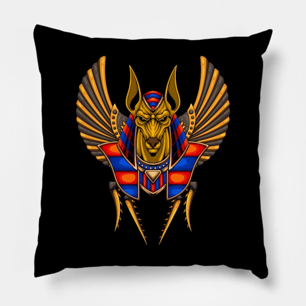 Anubis 5.4 Pillow by Harrisaputra