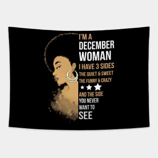 I'm A Strong Melanin December Woman Tapestry