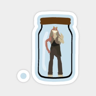 Jar Jar in a Jar Magnet