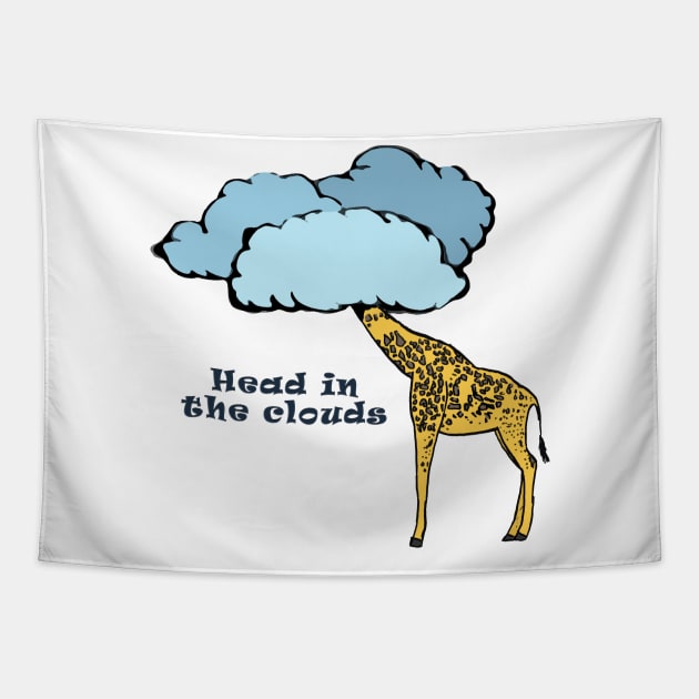 Head in the clouds Tapestry by matan kohn