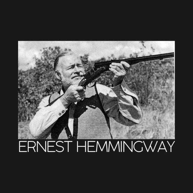 Ernest Hemmingway Portrait by WrittersQuotes