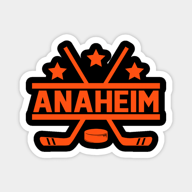 Anaheim Hockey Sticks Magnet by CasualGraphic