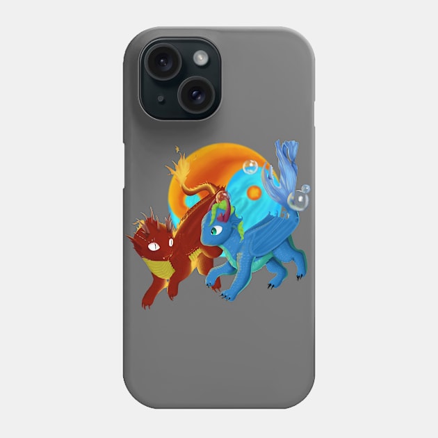 dragões elementais Phone Case by Tomich