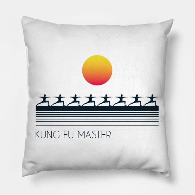 Kung Fu outdoors Pillow by arvitalya