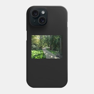 Garden path looks beautiful in sunlight Phone Case