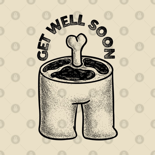 Get Well Soon (Black) by anycolordesigns