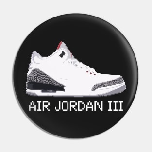 AIR JORDAN III RETRO PIXELATED ART SHOE COLLECTION Pin