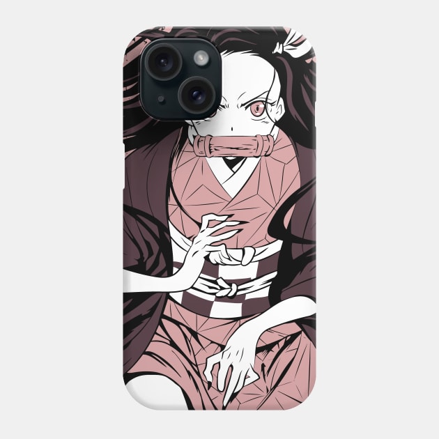 Nezuko Kamado Phone Case by WoodShop93