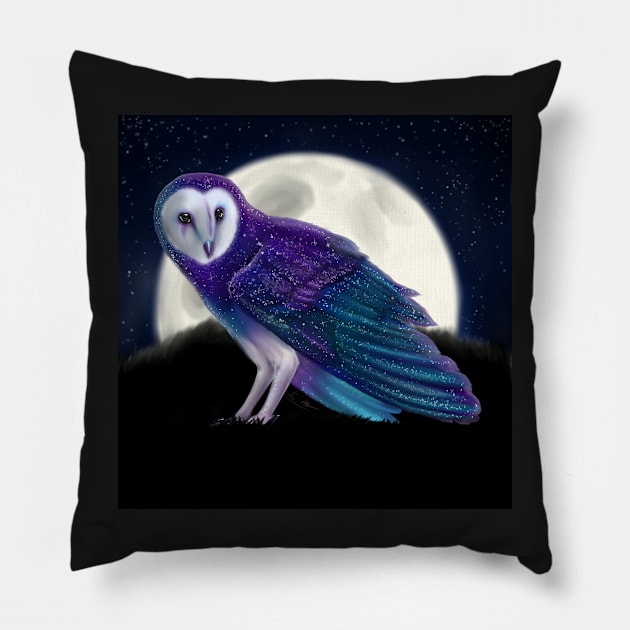 Space Owl Pillow by LaraHa88