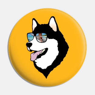 beach dog Pin