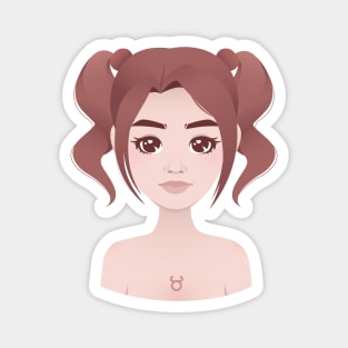 Taurus Zodiac Sign Magnet