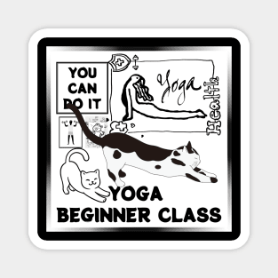 YOGA BEGINNER CLASS, HEALTH Magnet