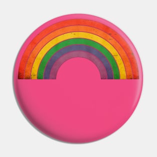 Retro Rainbow  Style Gay Pride LGBT Pin