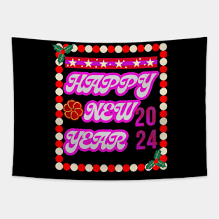 Happy New Year T-Shirt Funny Tapestry