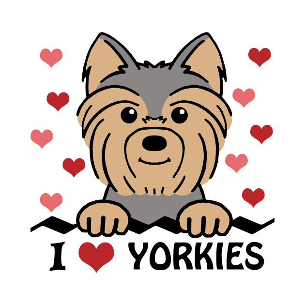 I Love Yorkies by AnitaValle