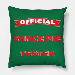 Official Mince Pie Tester Pillow