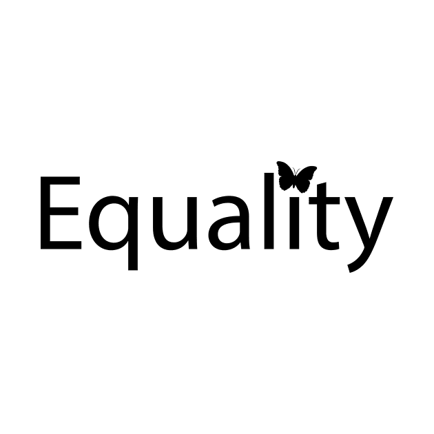 Equality fun positive typography design by CRE4T1V1TY