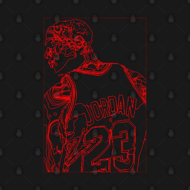 Michael Jordan Line Art by Playful Creatives