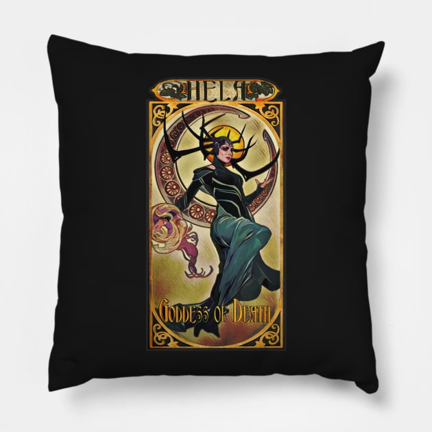 Hela Goddess of Death Pillow by GeekDen