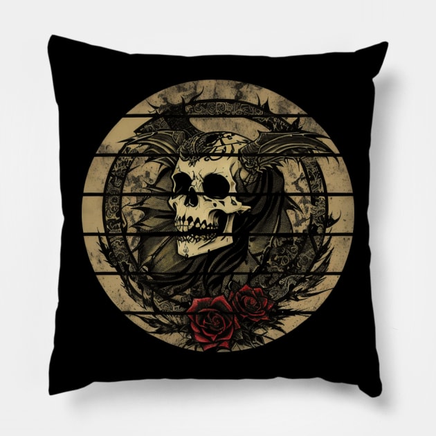 The Ancient Order of The Black Death Curse Pillow by HideTheInsanity