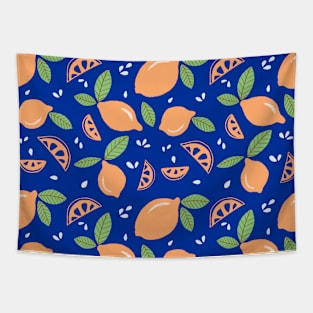 Cute Orange Pattern Tapestry