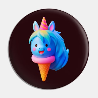 Unicorn Ice Cream Pin