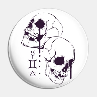 Horoscope: Gemini (dark) Pin