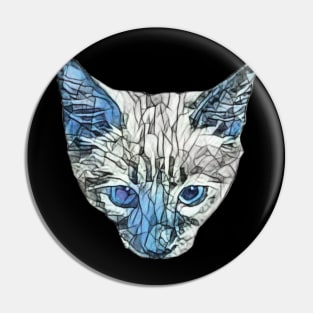 Blue Colorpoint Ragdoll Kitten Design Pin