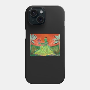 Green Tara in non traditional iconography Phone Case