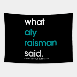 What Aly Raisman Said #ProtectOurGymnasts Teal Tapestry